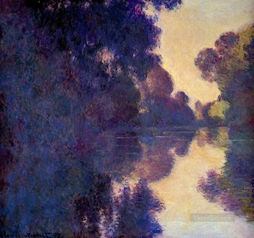  Seine Canvas - Morning on the Seine Clear Weather II Claude Monet